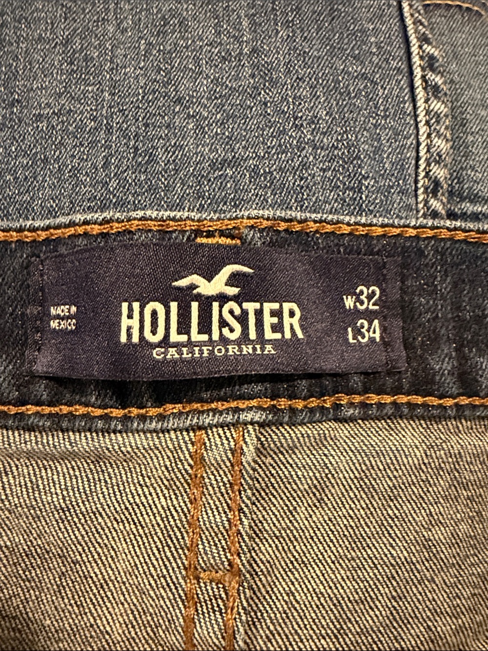 Hollister Men's Dark Blue Denim Slim Jeans 32x34